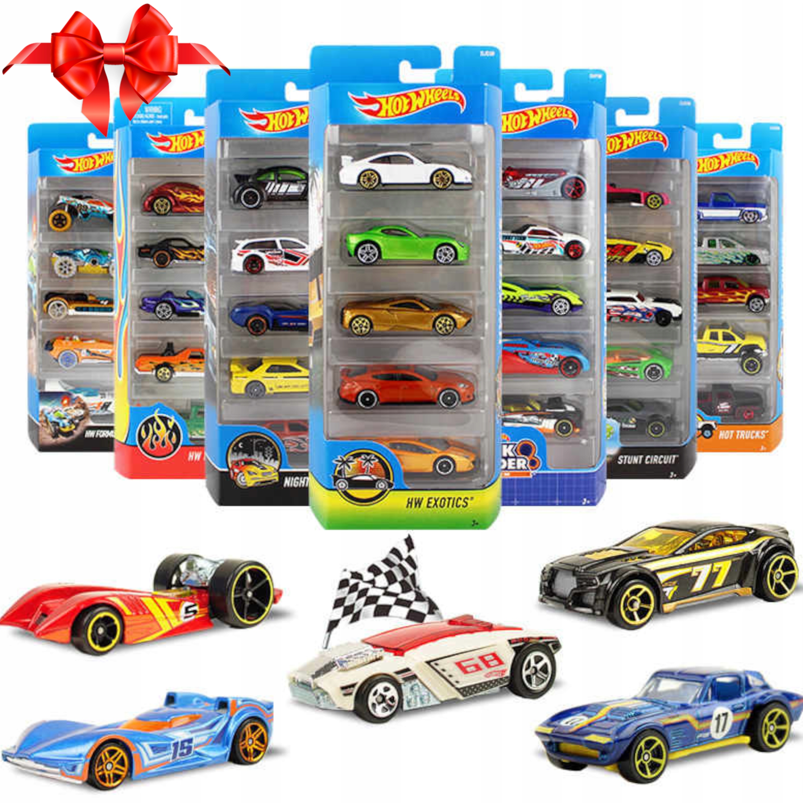 

Hot Wheels Auto Samochód 5-pak Mikołaj