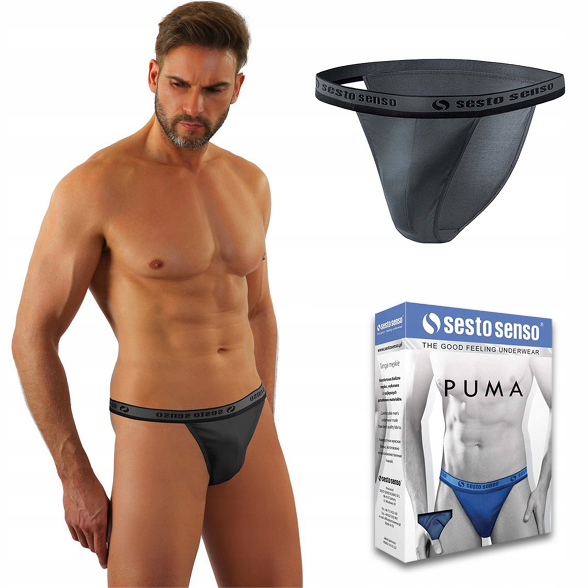 

Slipy męskie tanga Sesto Senso Puma - XL