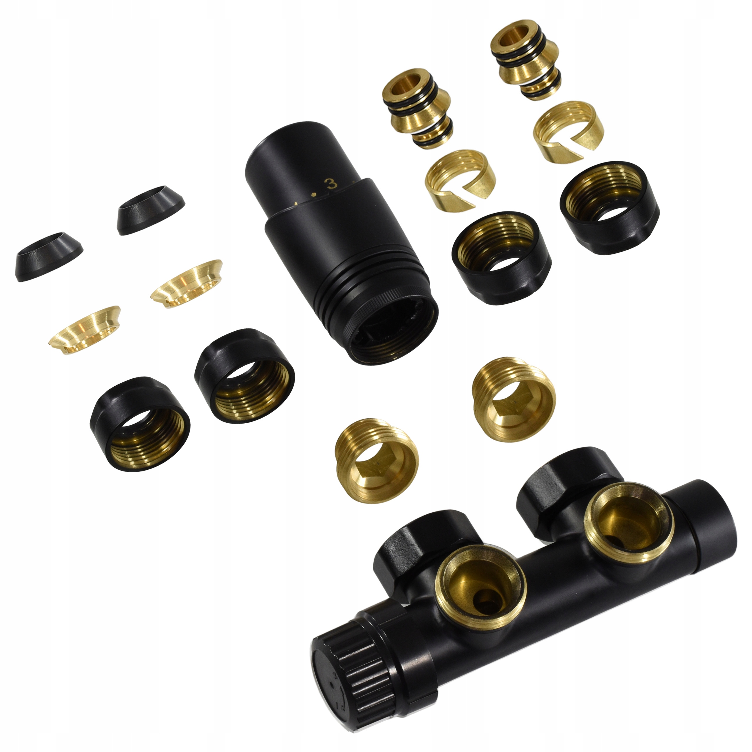 Termostatický Ventil Hlavice Pro Radiátor Reverzibilní Duoplex Kombinovaný Pex