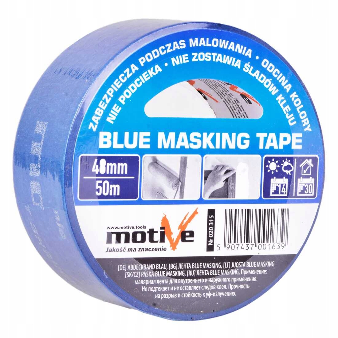 

Motive Taśma malarska niebieska Blue 48mm x 50m