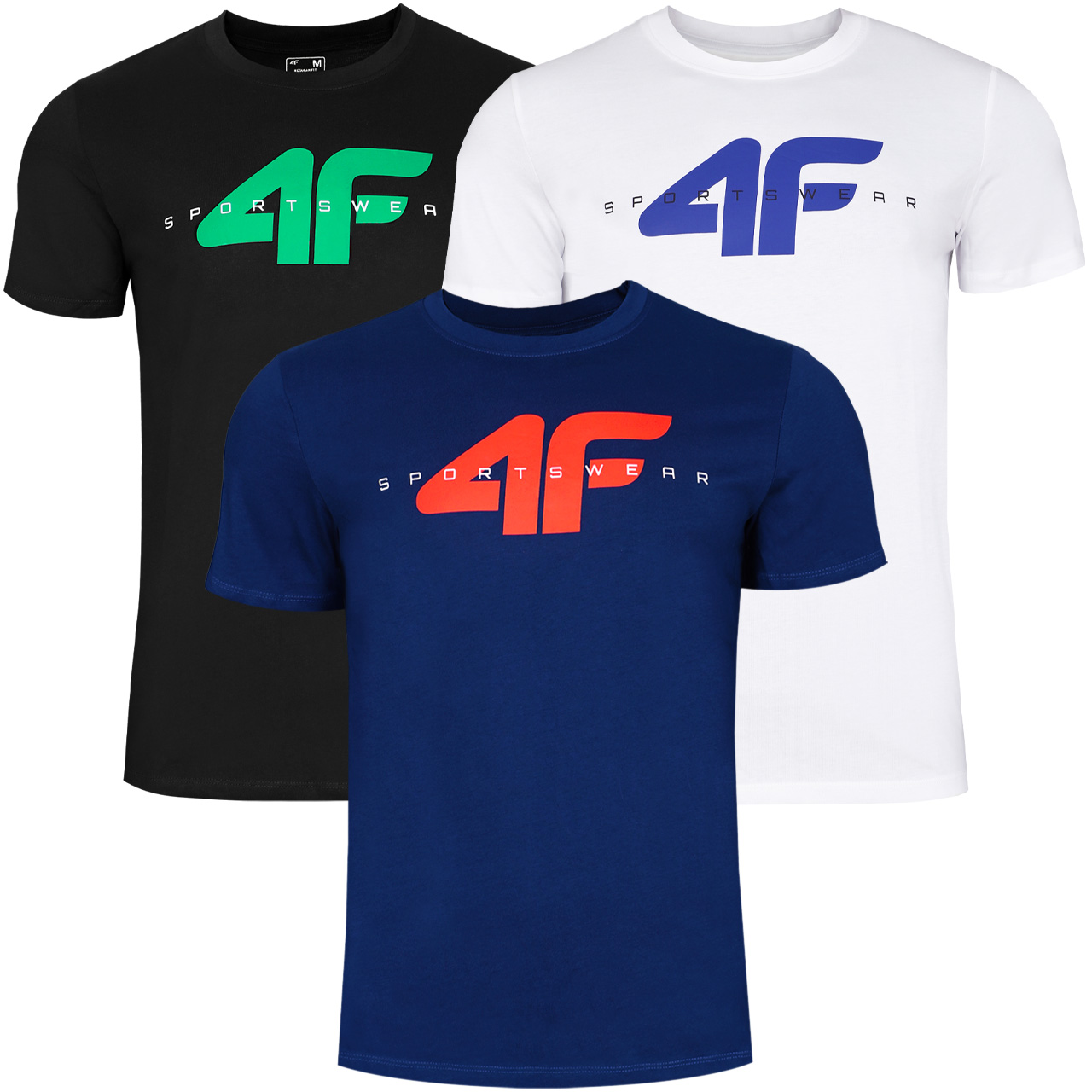 Koszulka Męska 4F komplet 3 szt. T-shirt Podkoszulek zestaw TZ34 M