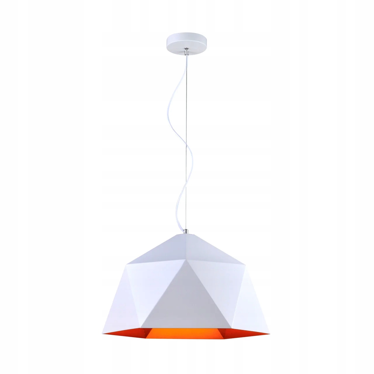 Závesná lampa biela Luster do kuchyne Mist White Volteno