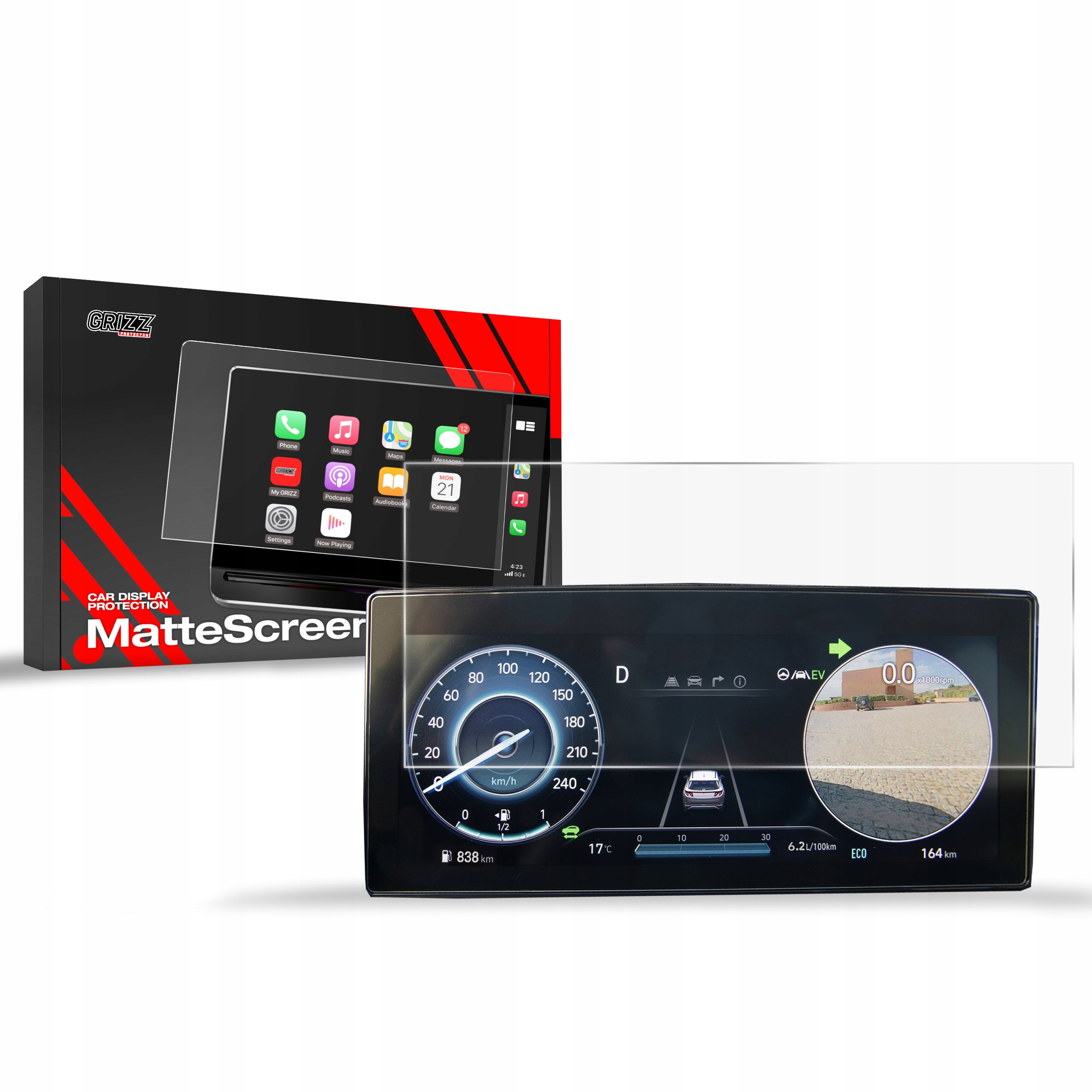 Folia Antyodciskowa do Hyundai Tucson 10,25" Virtual Cockpit (2020-2024)