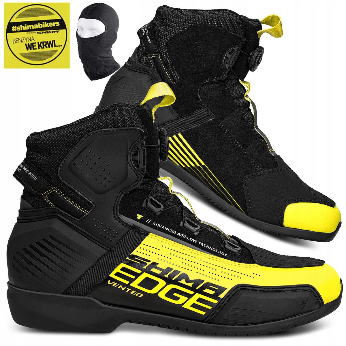 Moto Boty Shima Edge Vent Krátké Pánské Větrané Boty Bonus