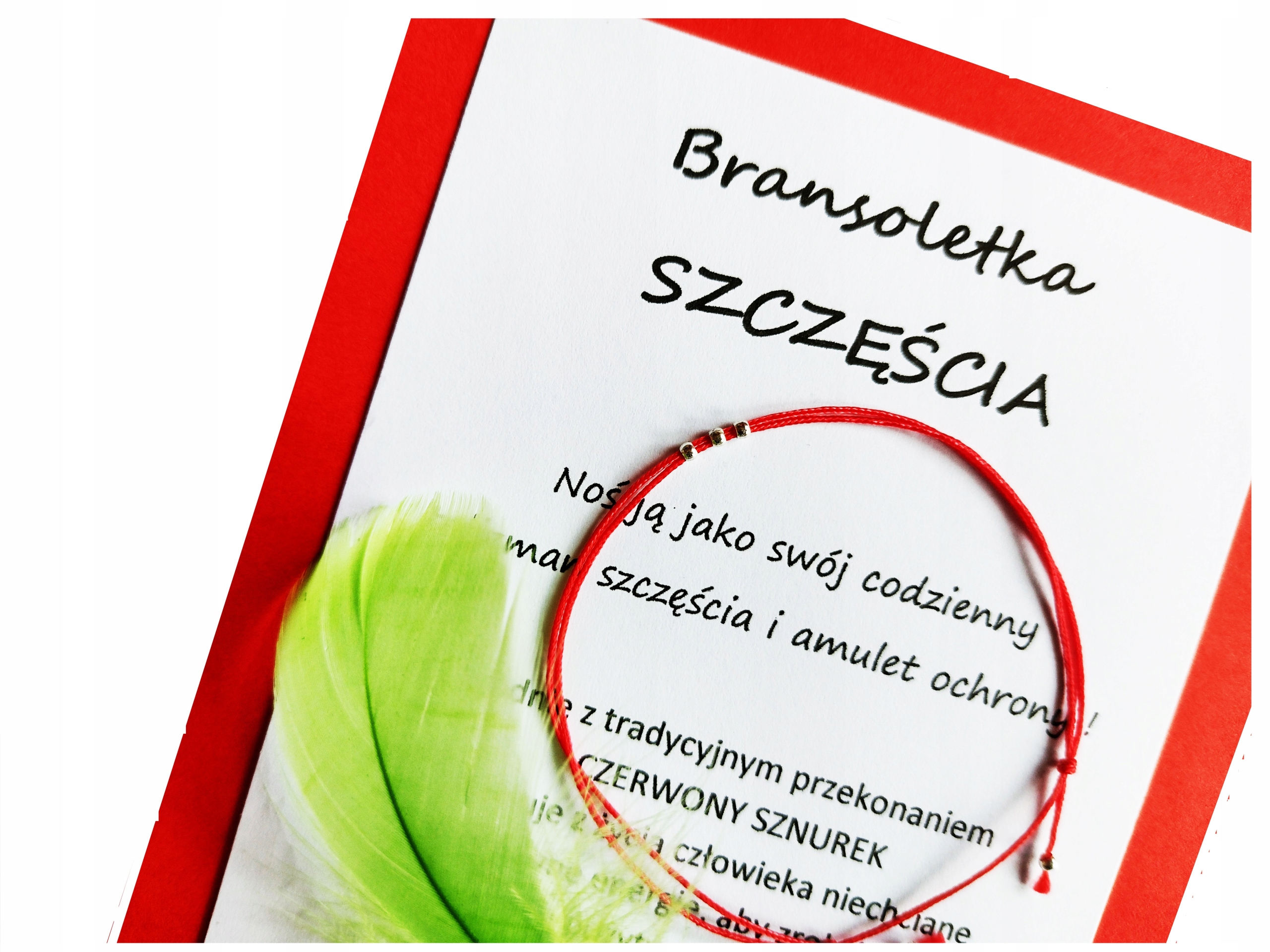 

Bransoletka Szczęścia Talizman Czerwona nitka 008