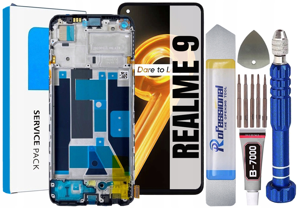 Displej Pro Realme 9 RMX3521 Originál Oem Obrazovka Rámeček