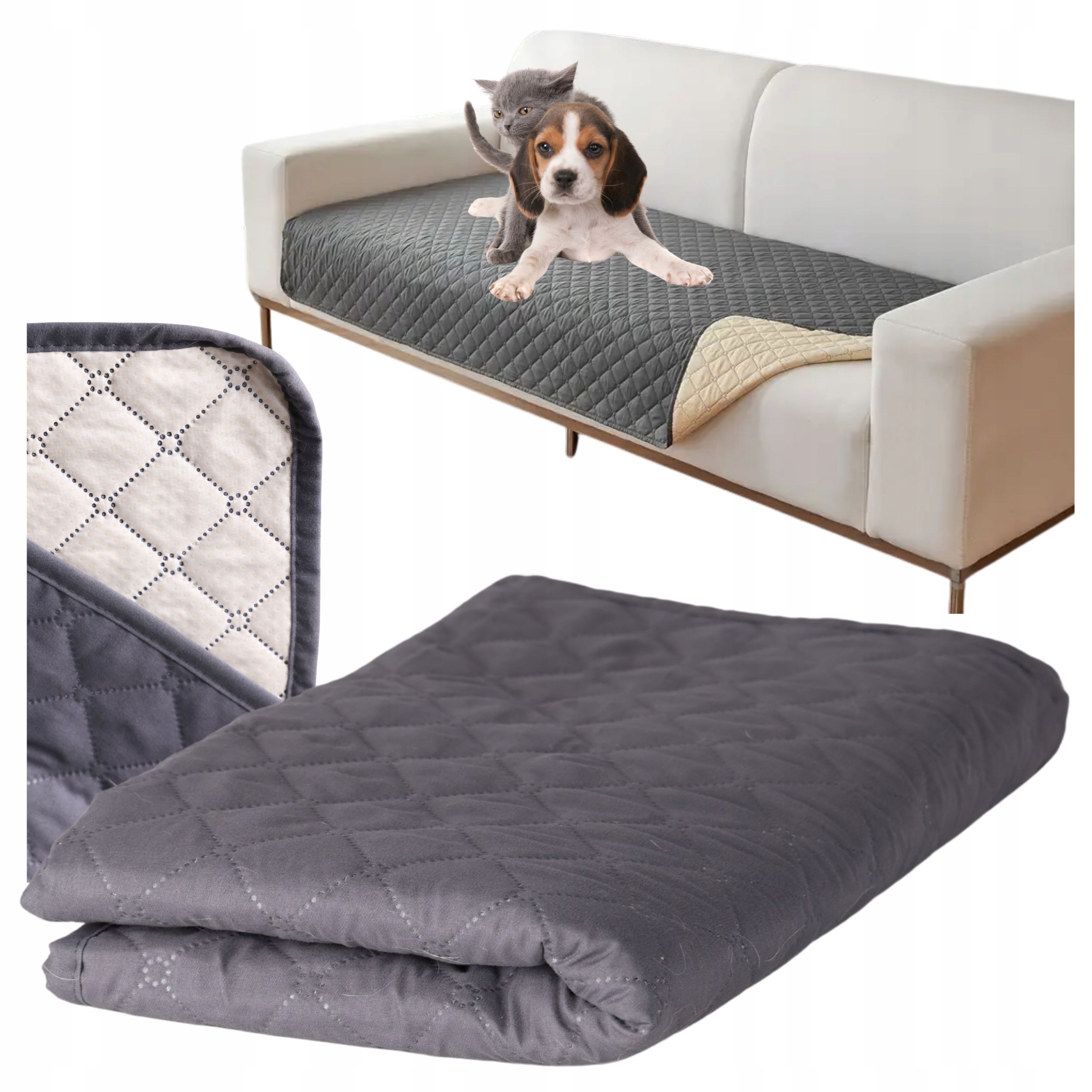 Levně Ochranná podložka na postel pro zvířata, protiskluzová, voděodolná, 75 x 180 cm