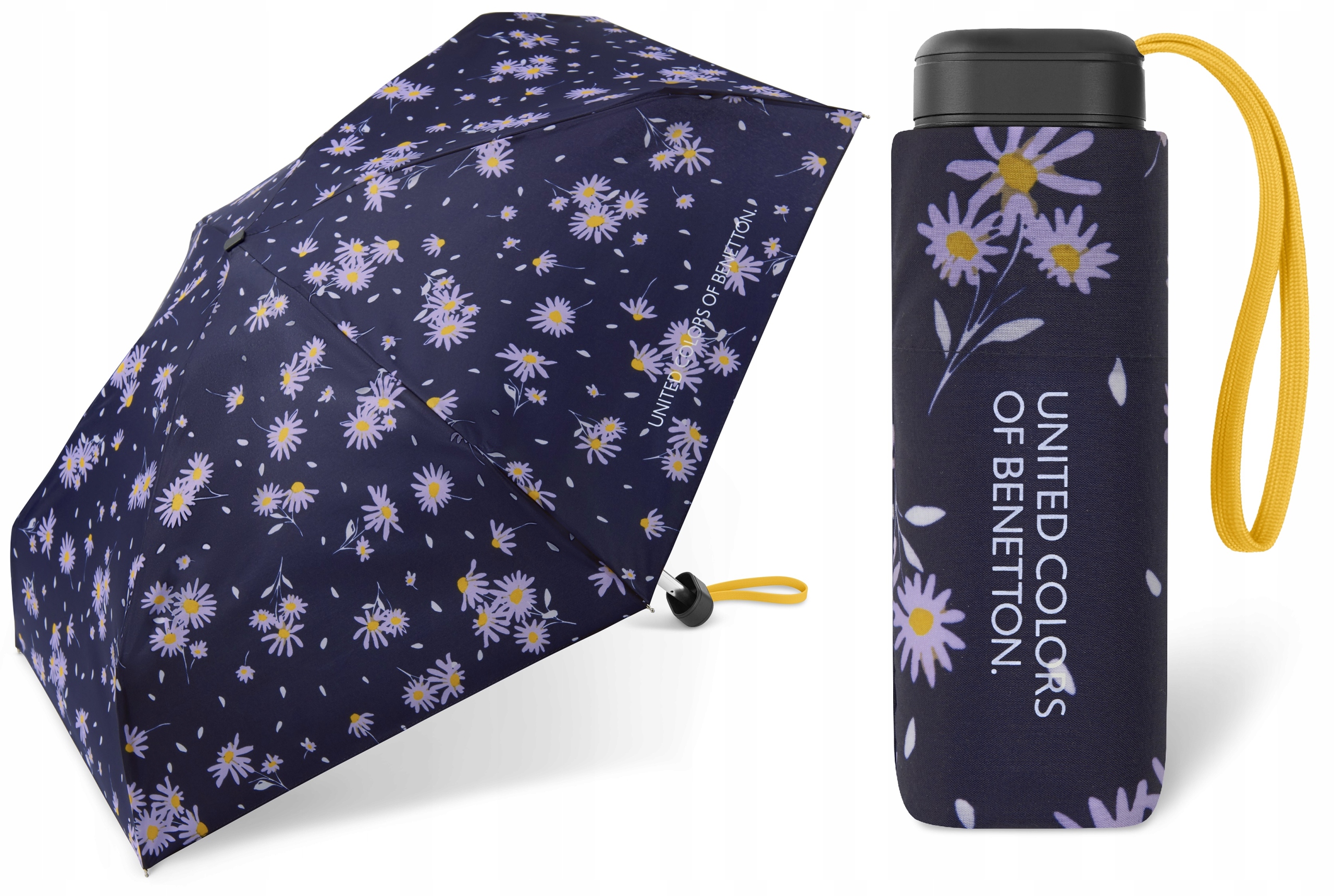 PARASOL PARASOLKA DAMSKA BENETTON SUPER MINI POKROWIEC