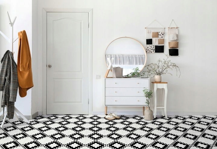 PŁYTKI PANELE WINYLOWE SAMOPRZYLEPNE PCV WZÓR AZTECKI Producent D-C-FIX