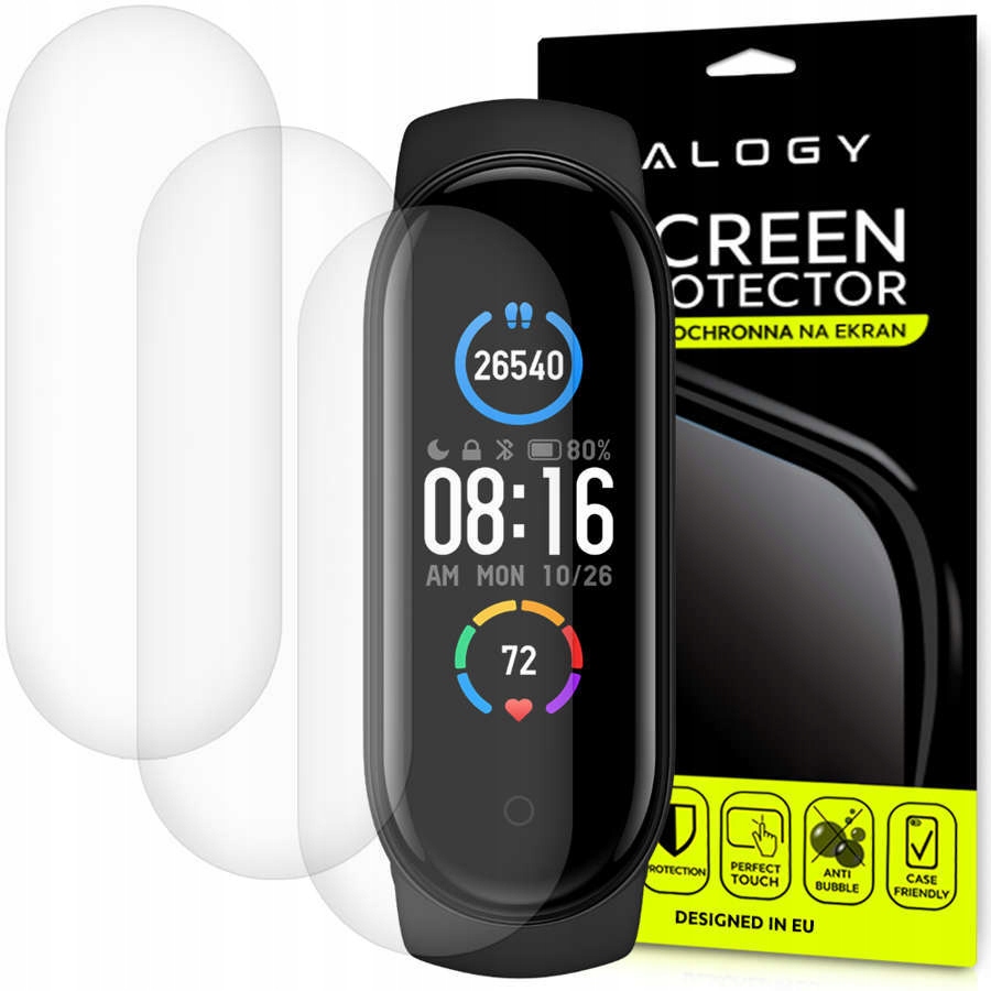 

Folia Ochronna x3 Hydrożelowa Do Xiaomi MI Band 5