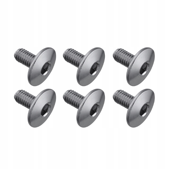 Śruby Shimano SPD-SL średnie M5×10 mm, zestaw 6 szt.
