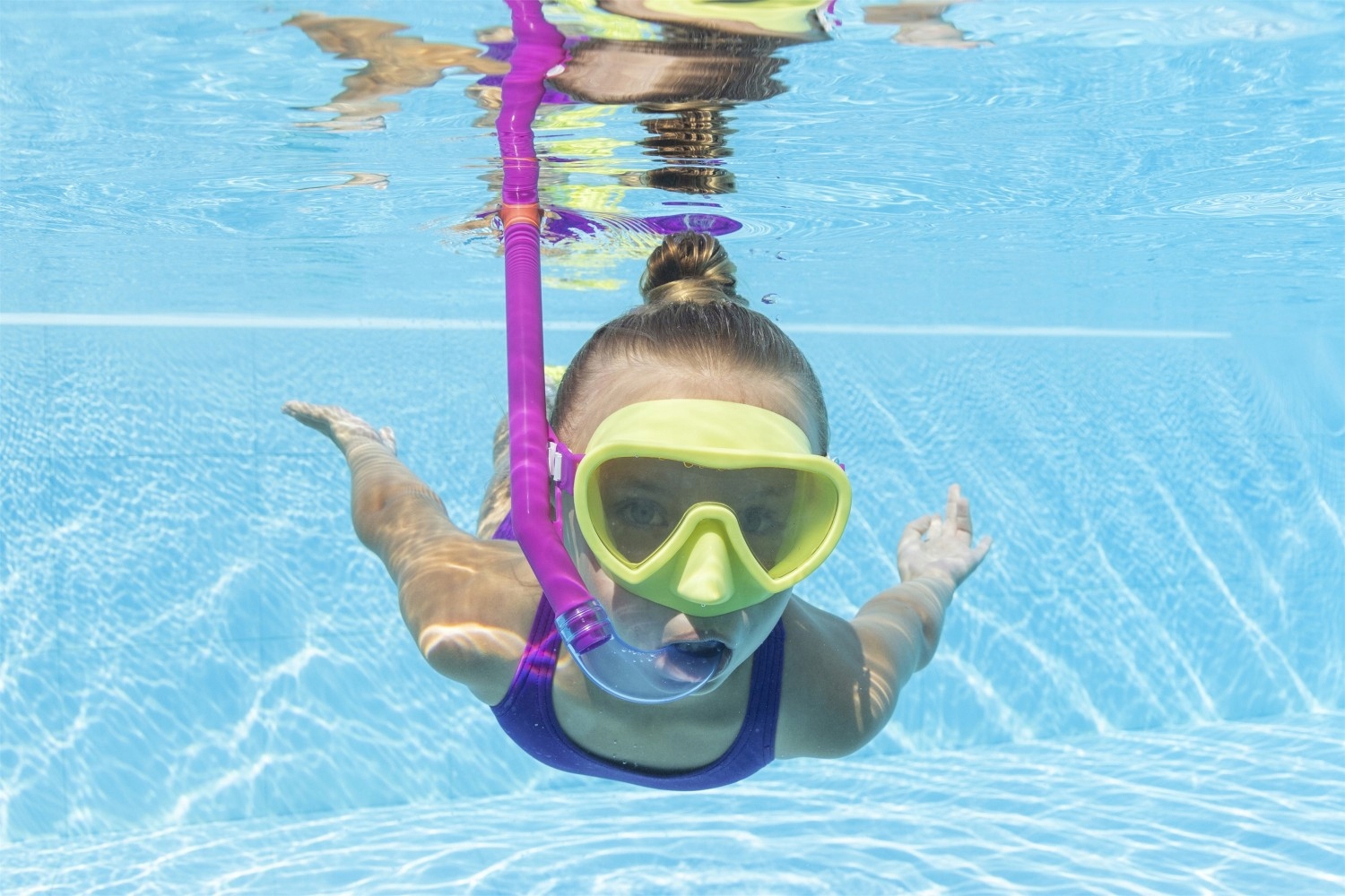 ZESTAW MASKA DO NURKOWANIA RURKA PŁETWY 3-6lat UV Model 25039