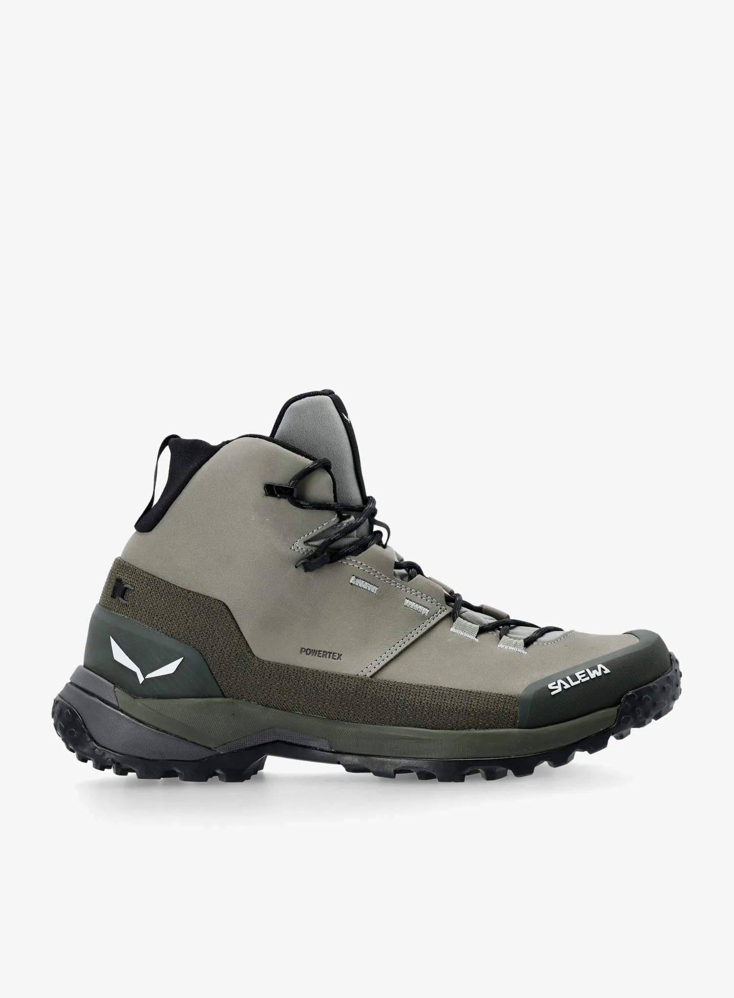 Trekové boty Salewa Puez Leather Mid Ptx shadow/olive Uk 12 (47)