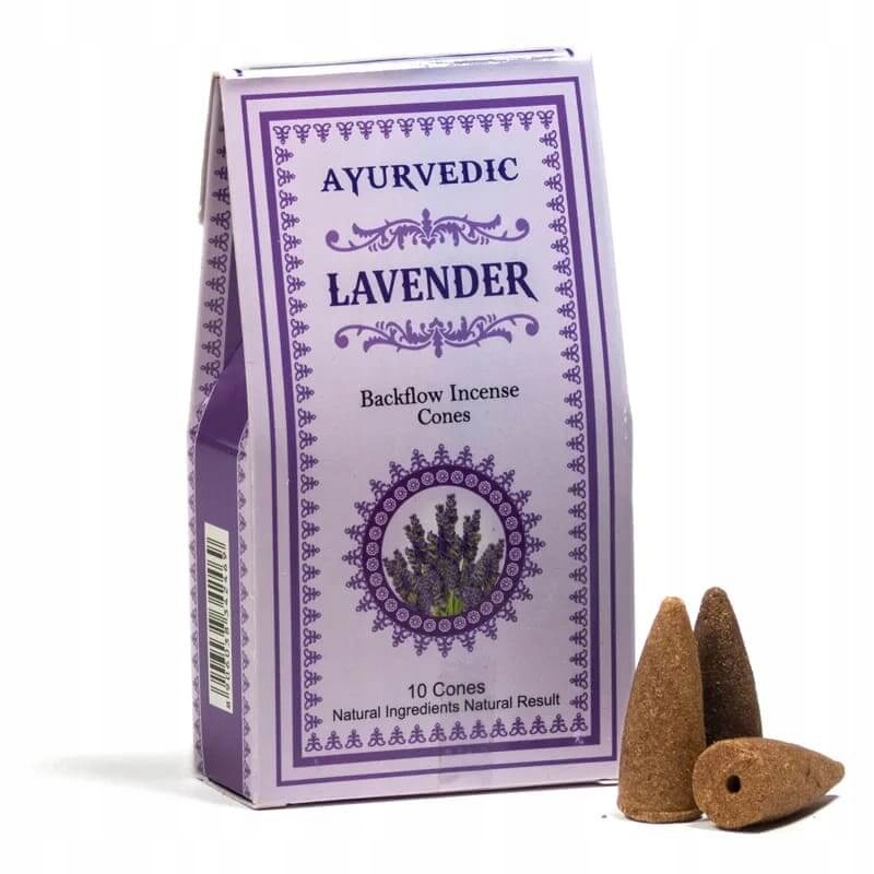

Kadzidło stożkowe Ayurvedic Lavender Lawenda