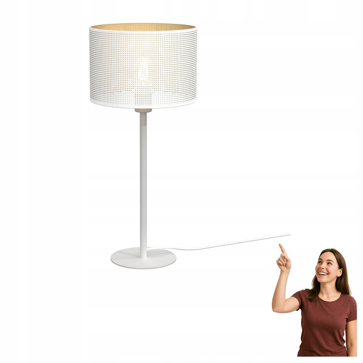 Stolová lampa s prelamovaným vzorom Loft Shade 5271 Luminex