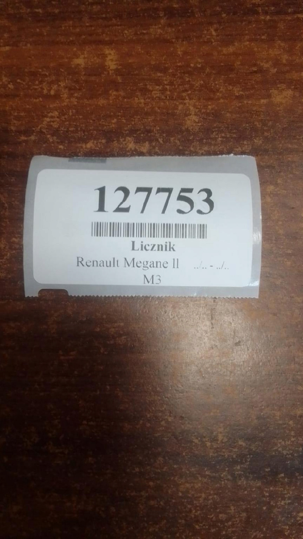RENAULT MEGANE II 1.6 16V dials dials 8200793124