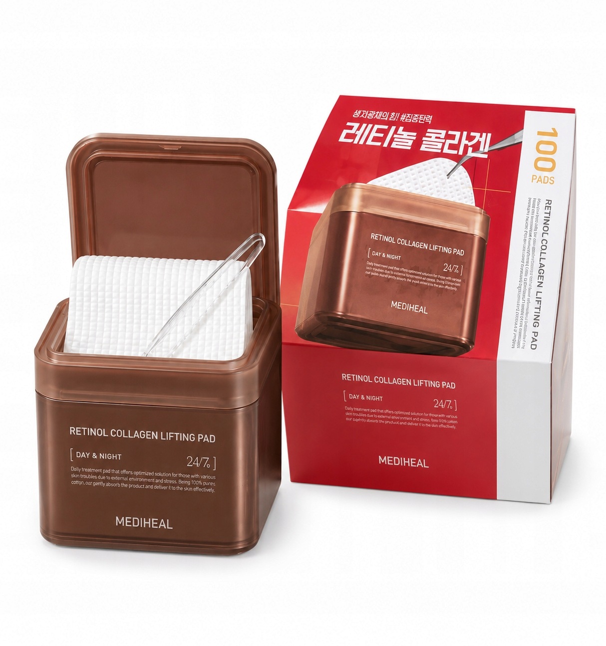 Mediheal Retinol Collagen Lifting Pad Płatki Liftingujące 100 sztuk
