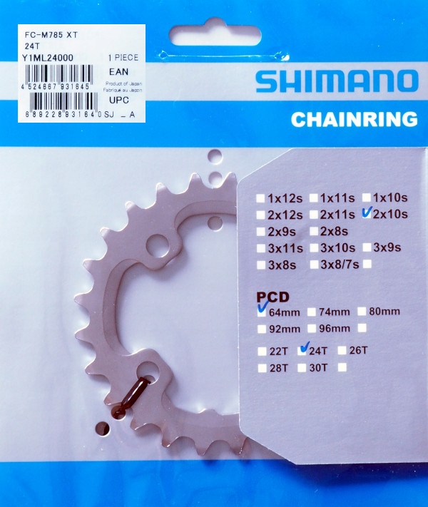 Tarcza Shimano Deore XT FC-M785 24T-AM 24z