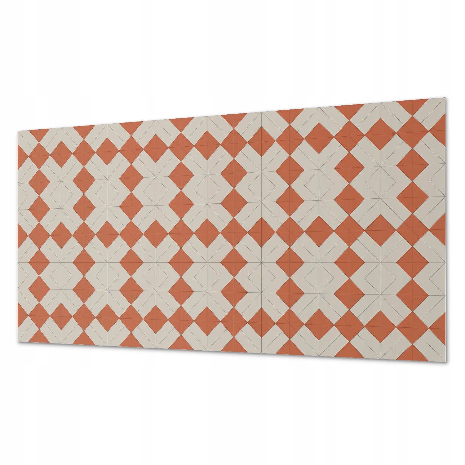 Dekoratívny podlahový vinylový panel Geometria kosoštvorcov v mriežke 120 x 60 cm