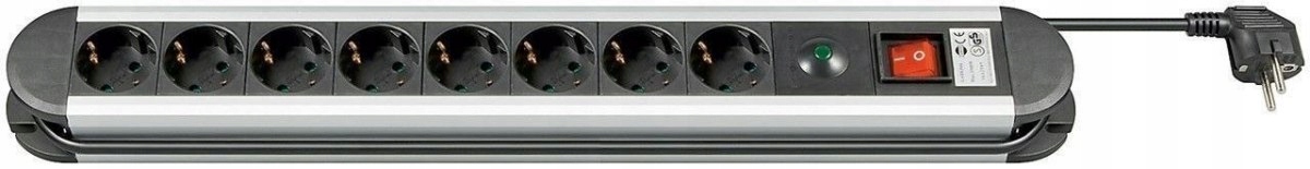 Listwa zasilająca przeciwprzepięciowa Goobay 8 gniazd, kabel 1.4 m