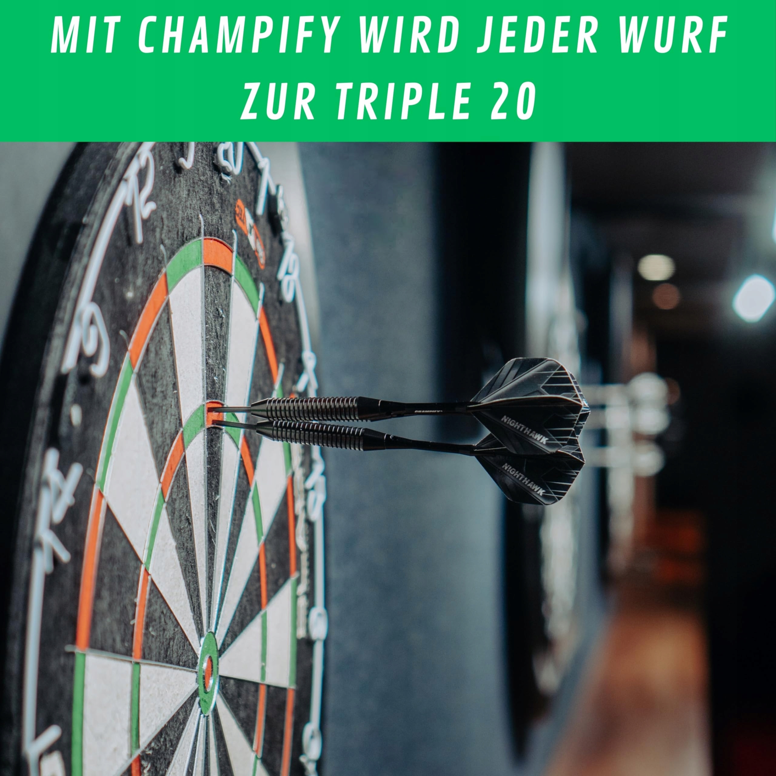 CHAMPIFY Zestaw Dartów Nighthawk 18g: 3 Rzutki, 6 Shaftów, 6 Flights — miniatura 8