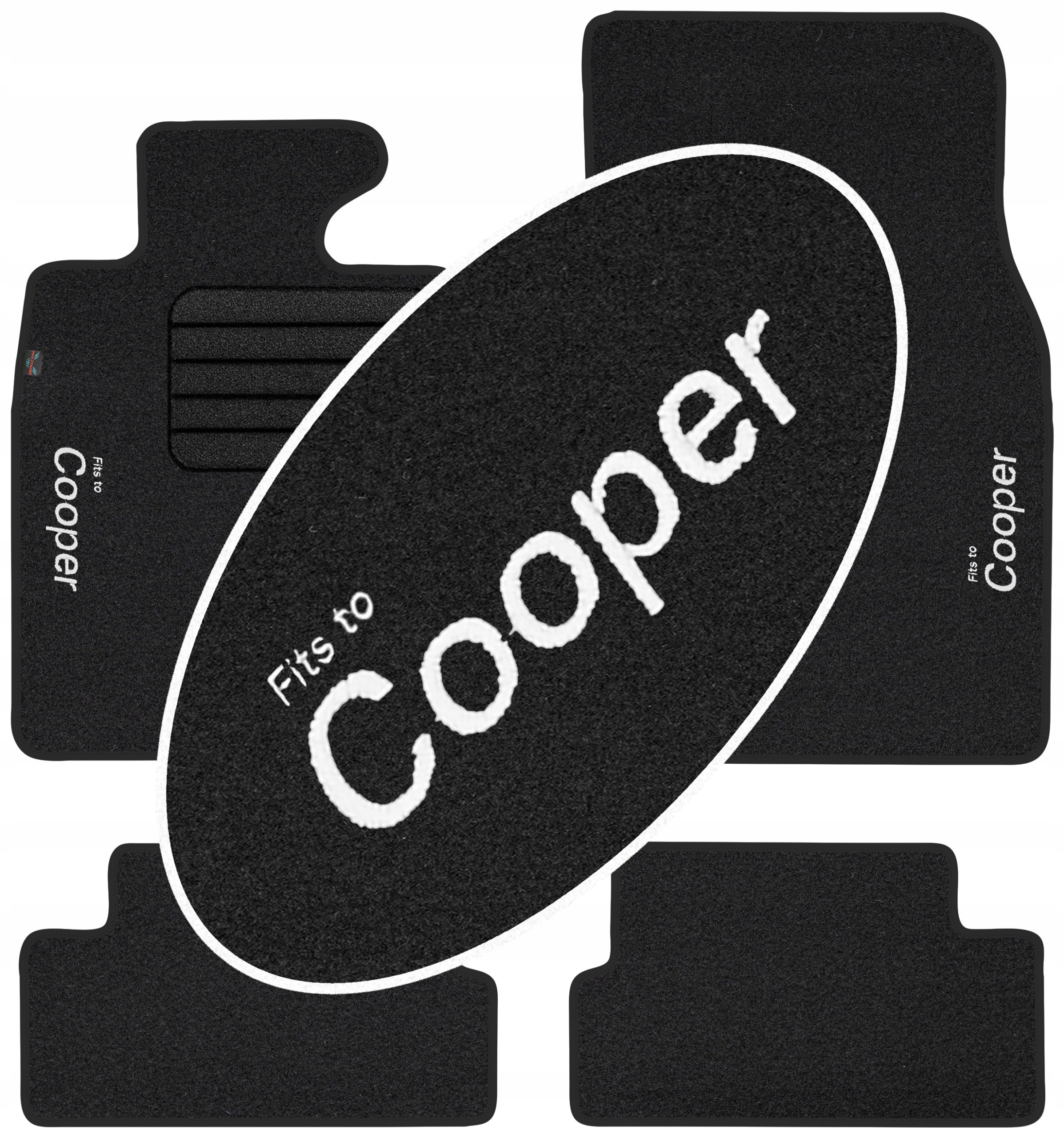 Mini Cooper II 2006-2013 велюр с вышивкой