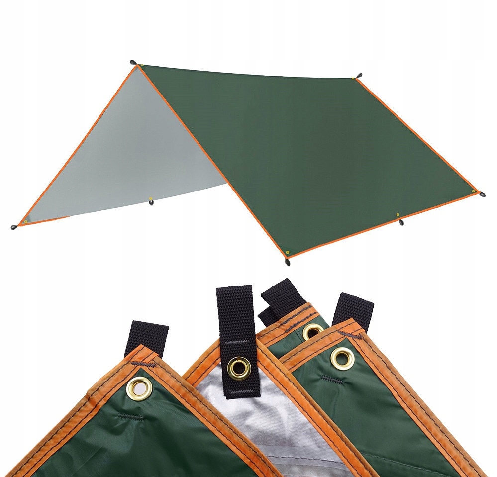 TARP PŁACHTA BIWAKOWA WODOODPORNA TERMICZNA 3X3 m Marka bez marki