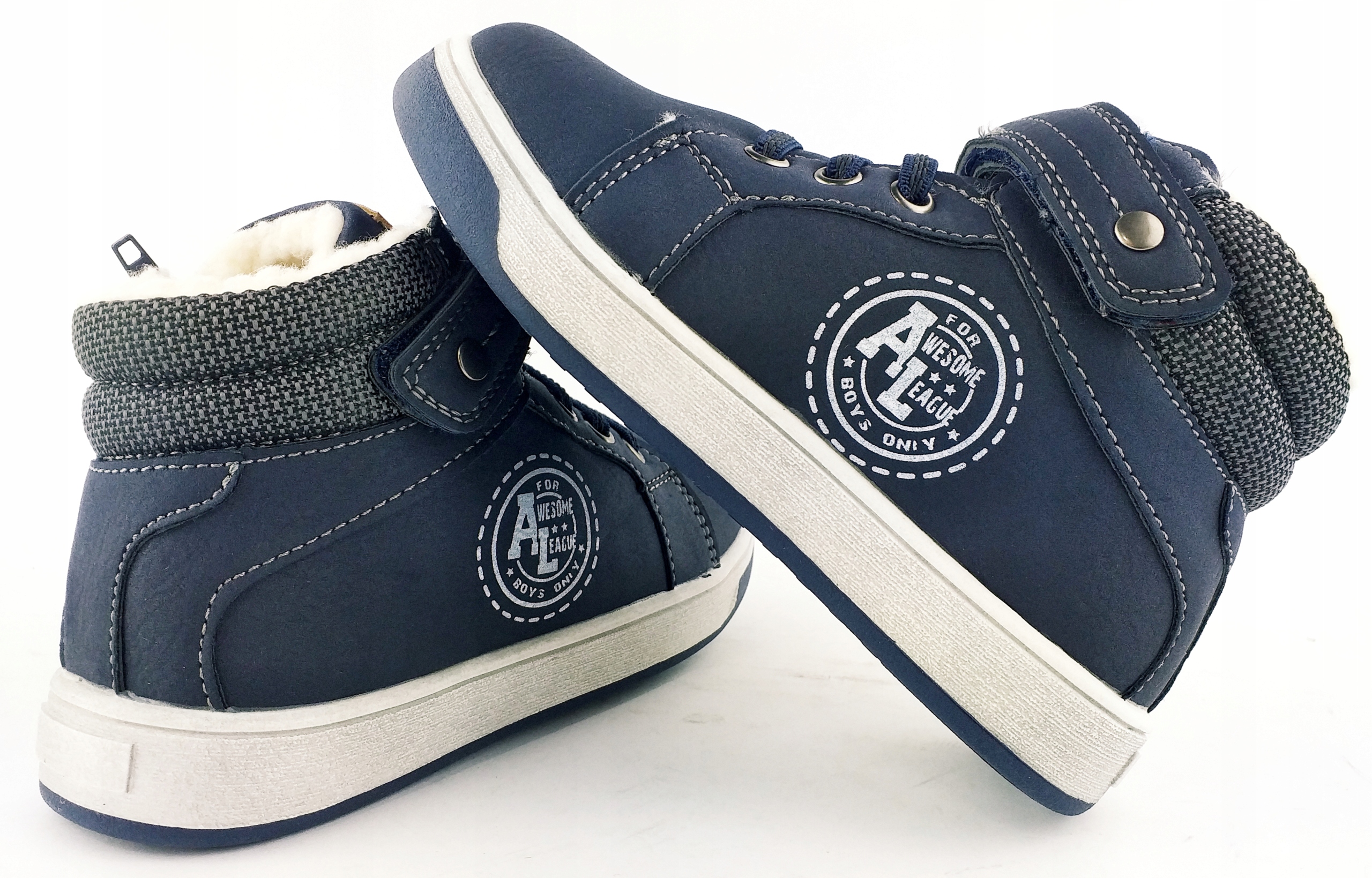 AMERICAN CLUB BUTY ZIMOWE OCIEPLANE SUWAK RZEP 26 Kolor niebieski