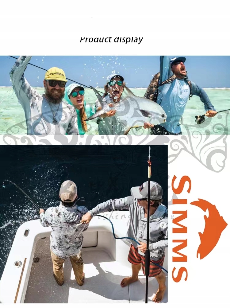 SIMMS Sunscreen Sea Fishing Hooded Sweatshirts,XXL - maoshul861