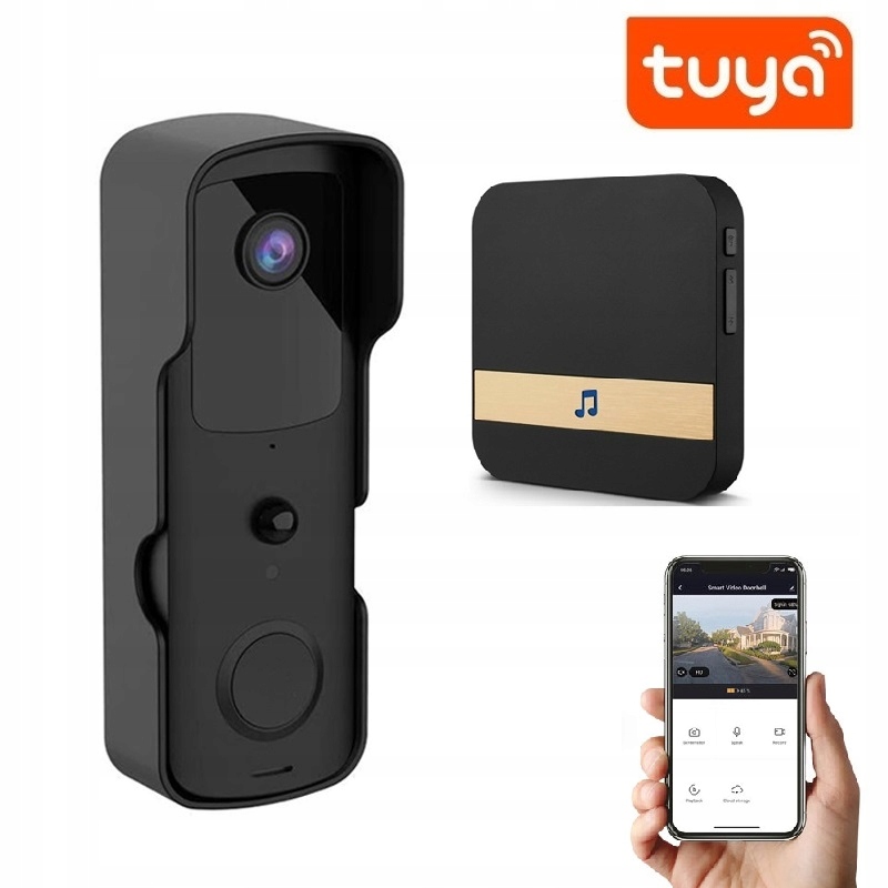 Videovrátnik Wifi Kamera Full Hd Tuya Inteligentný Poľský Domáci Telefón Zvonček