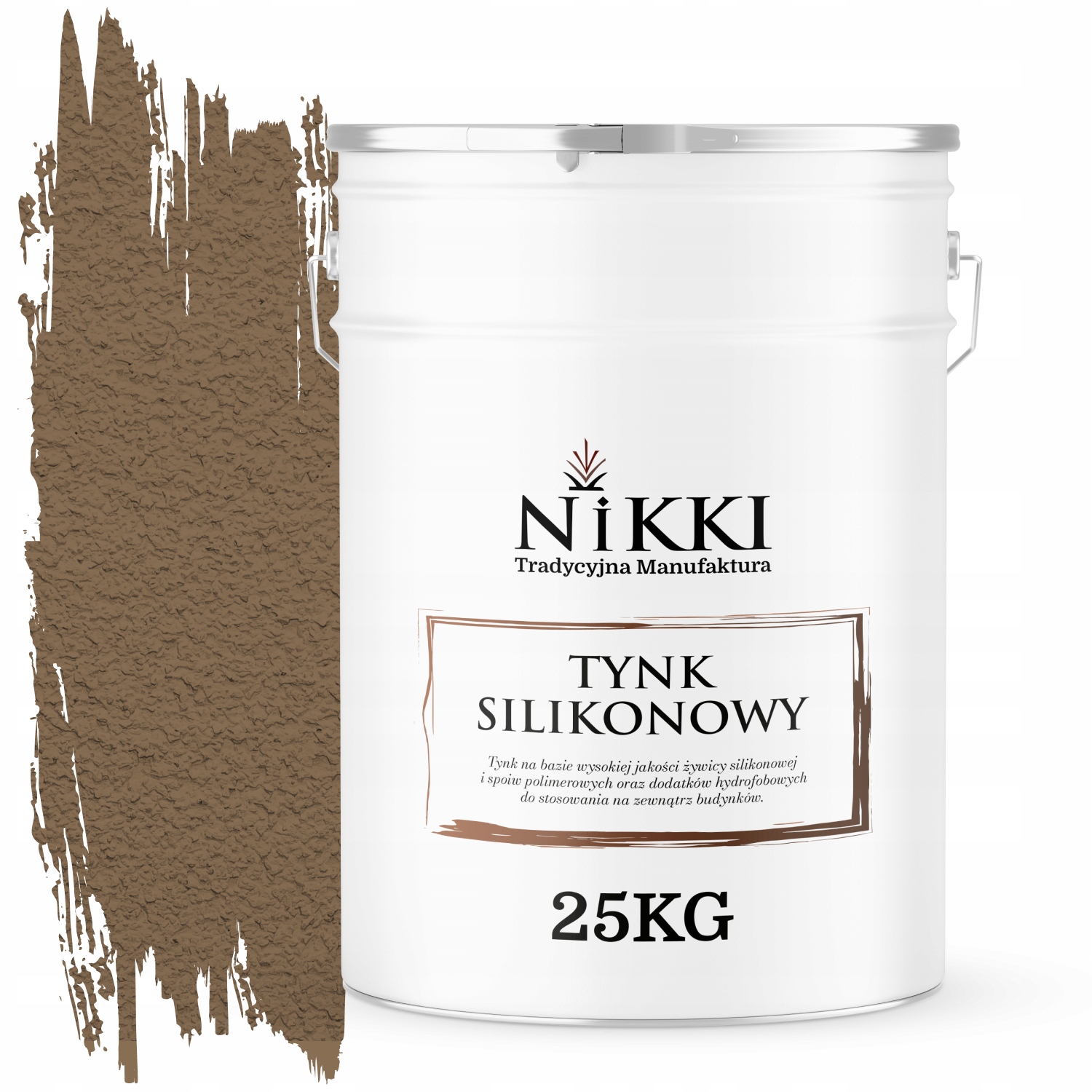 Silikónová Fasádna Omietka Kakaová Farba F545 25KG Baranek Granulácia 3.0 mm