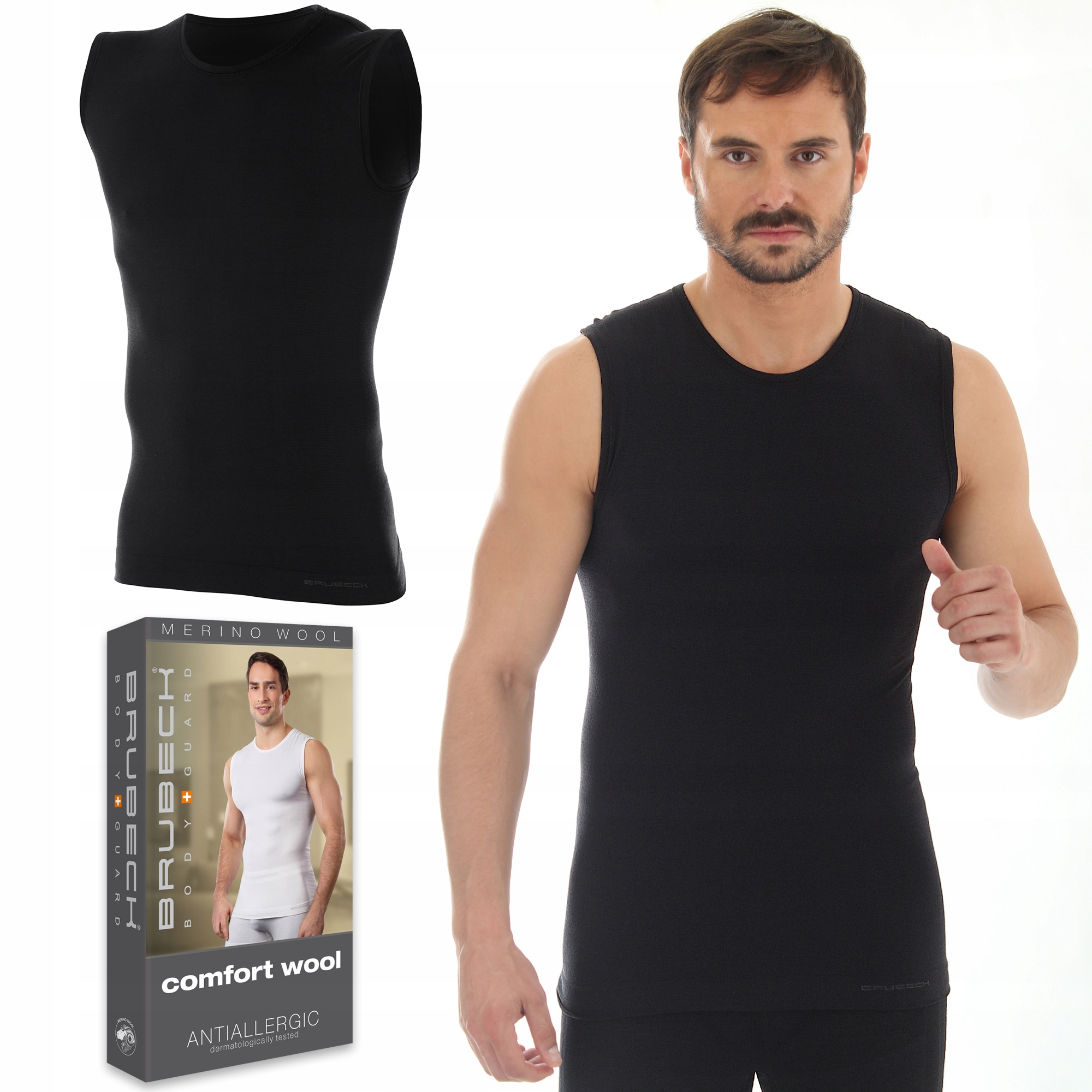 

Brubeck SL10160 bezrękawnik męski Wełniany - XXL