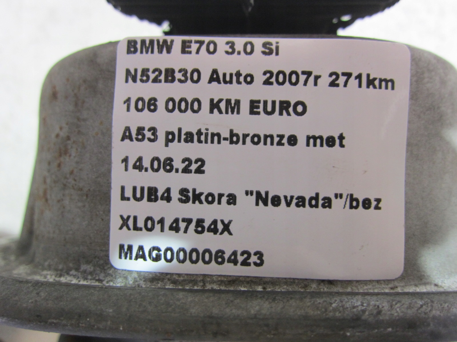 BMW X5 E70 3.0 N52 N55 engine mount 6780259