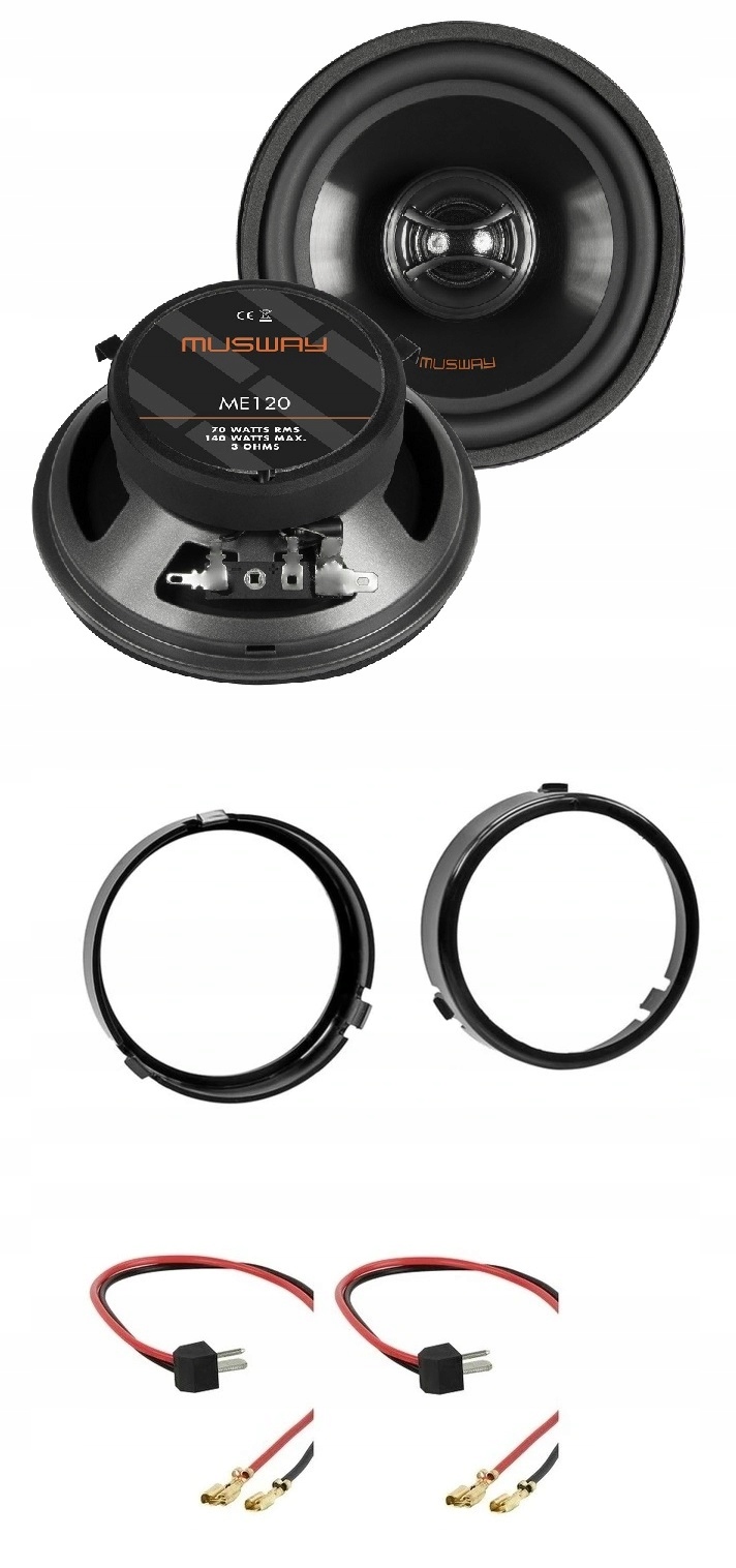Musway ME120 Reproduktory do auta 12 cm Mercedes W124 Sedan zadní stlačitelné
