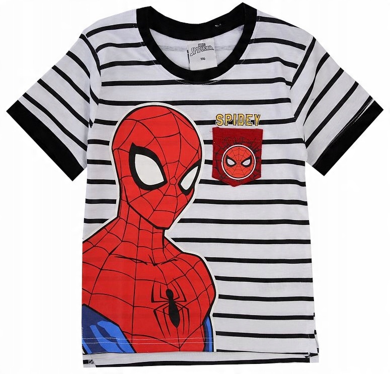 

Spider-man Bluzka T-shirt bawełna pasy 104 R808B