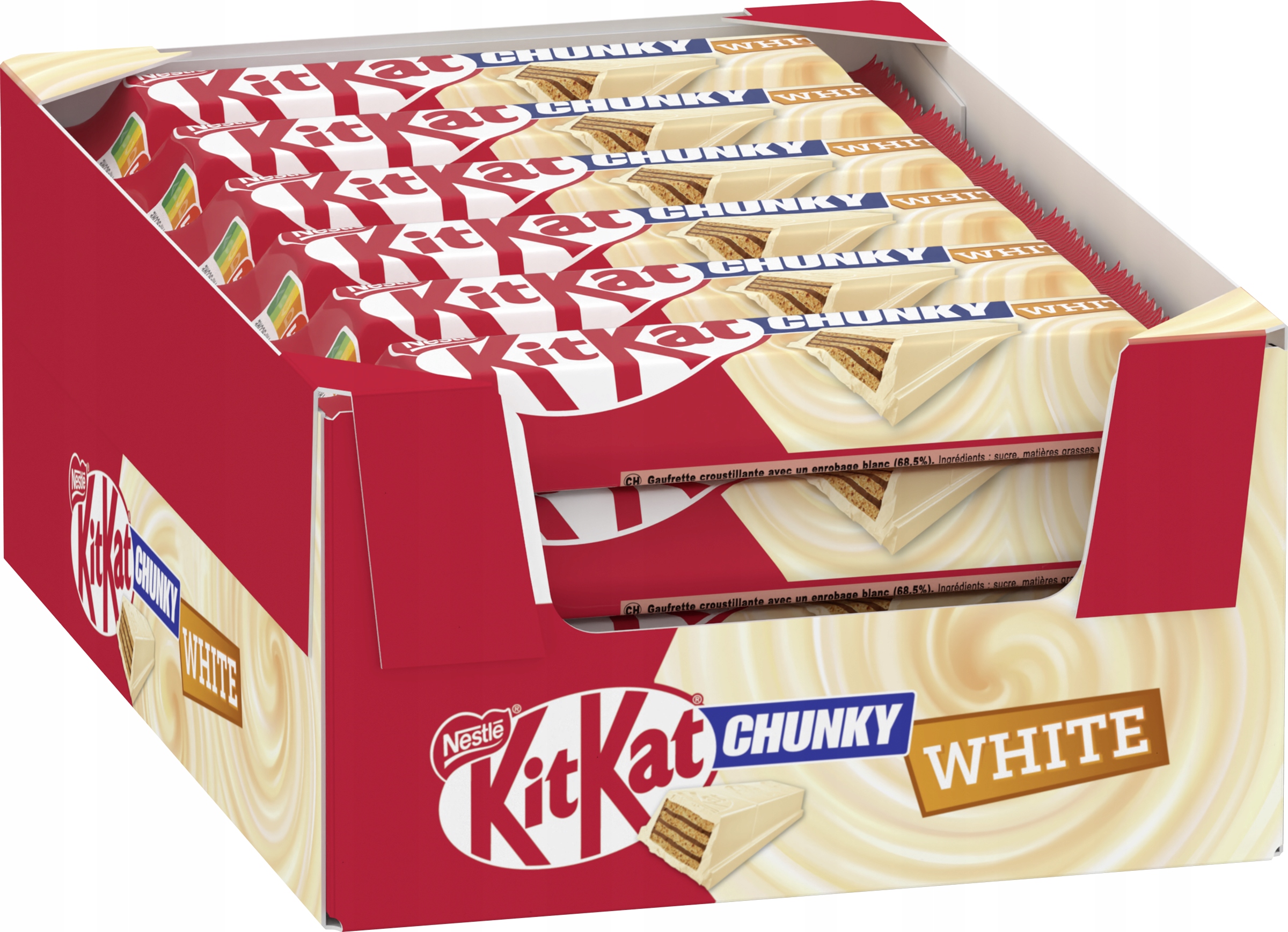 KitKat Chunky White Wafelek Baton w białej czekoladzie 40g x36