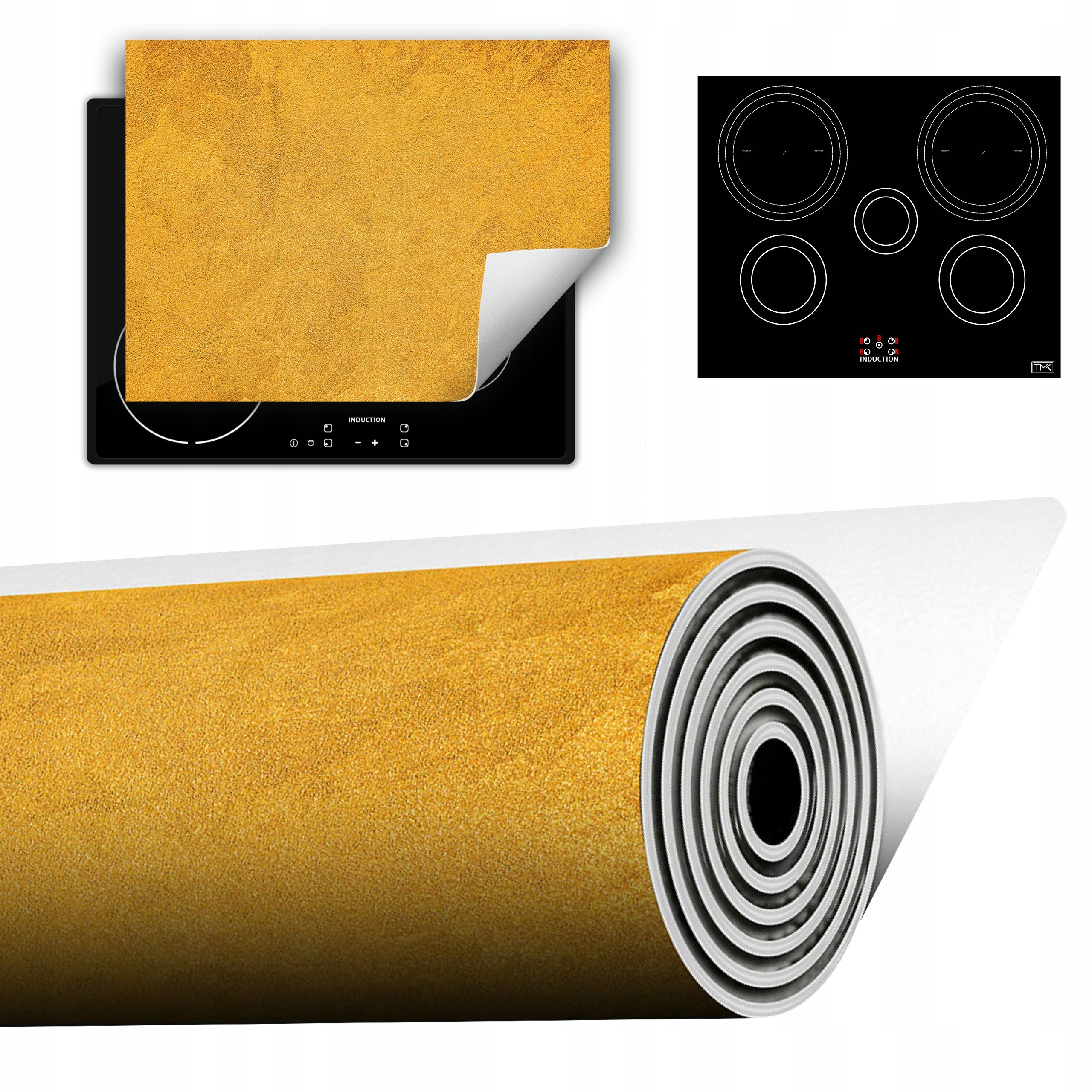 Vinylová Podložka Do Kuchyně Více Místa 70x52 břidlice zlato