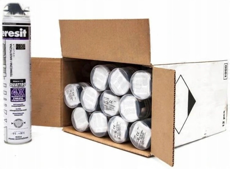 

12x Piana montażowa Ceresit Whiteteq 750 ml