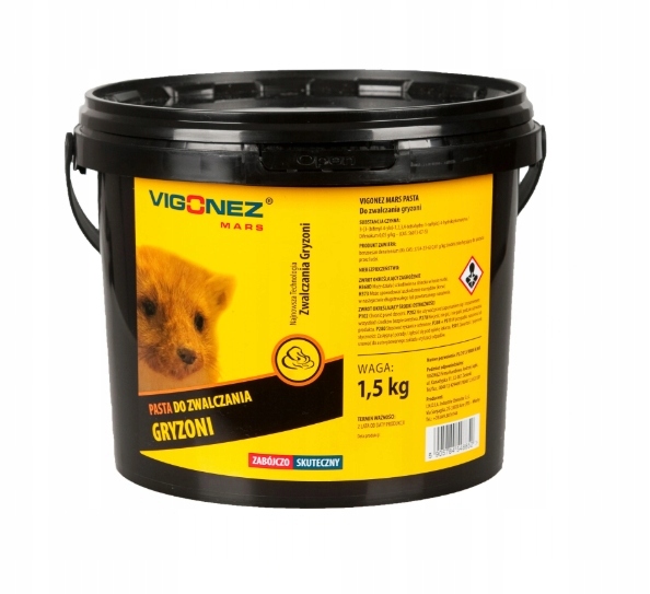 

Vigonez Pasta Do Zwalczania Gryzoni 1,5kg Trutka