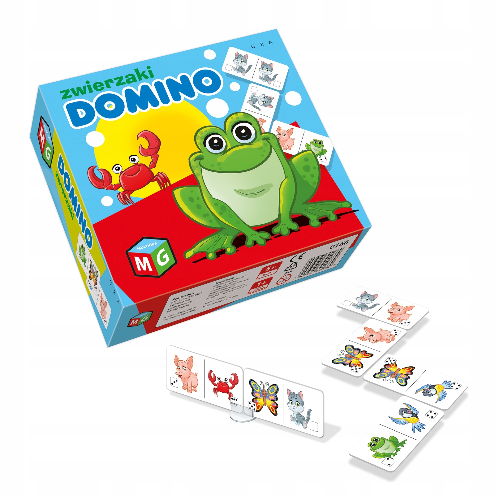 GRA DOMINO zwierzaki DOMINO OBRAZKOWE 01669 Marka Multigra