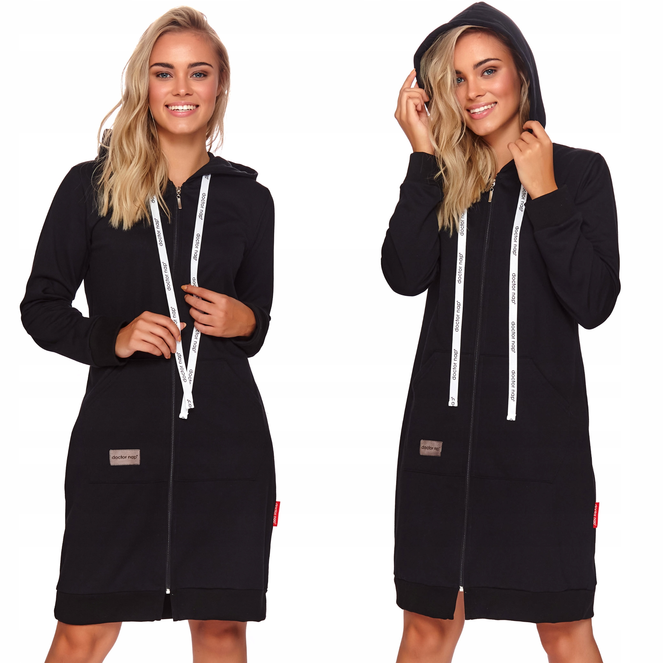 

Doctor Nap 4136 Black szlafrok L