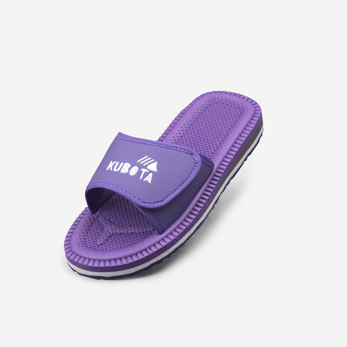 KLAPKI KUBOTA RZEP FIOLETOWE 49 DAMSKIE MIĘKKIE KLAPKI SPORTOWE 49 Marka Kubota