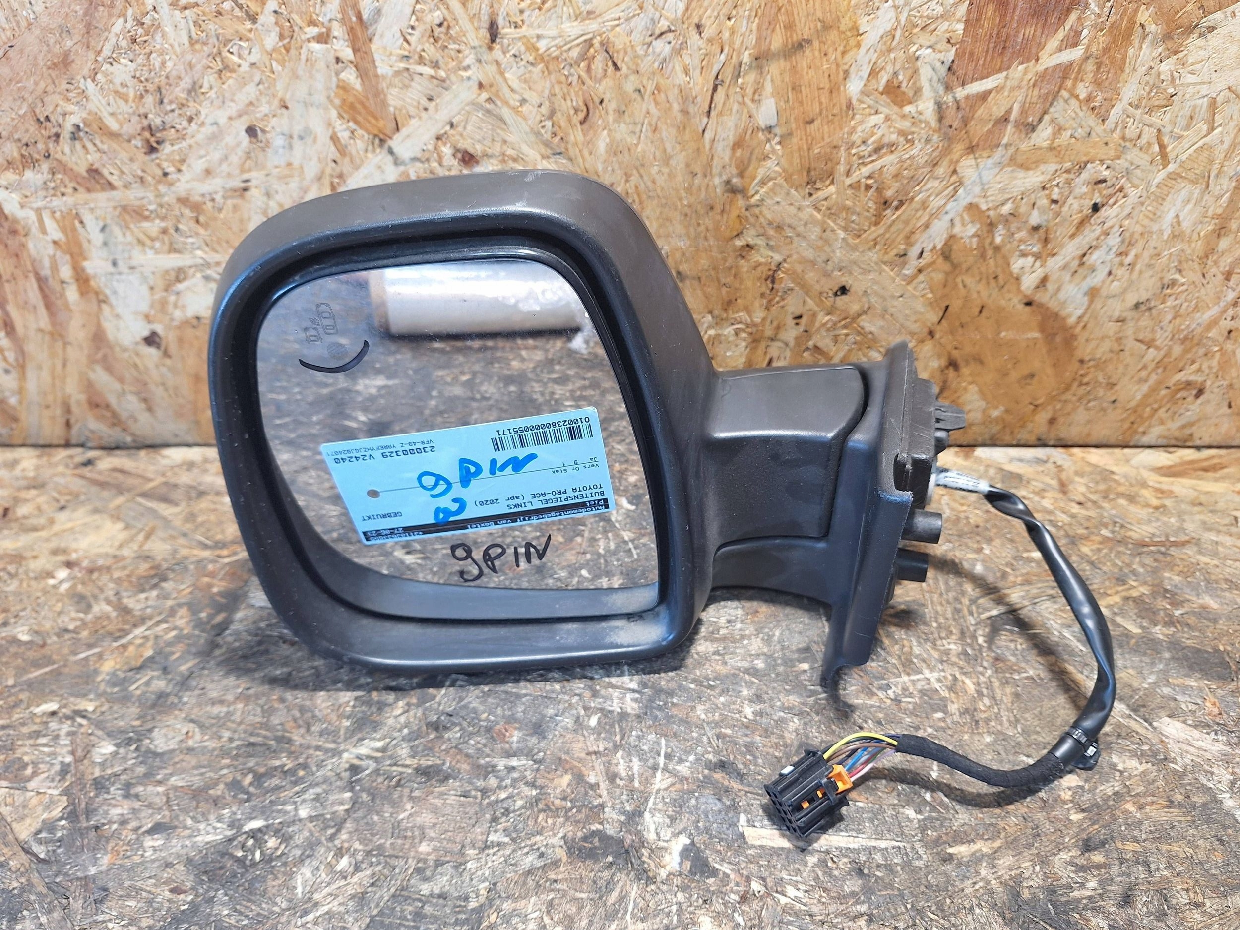 mirror left TOYOTA PROACE CITY DOBLO PARTNER 9 PIN EU