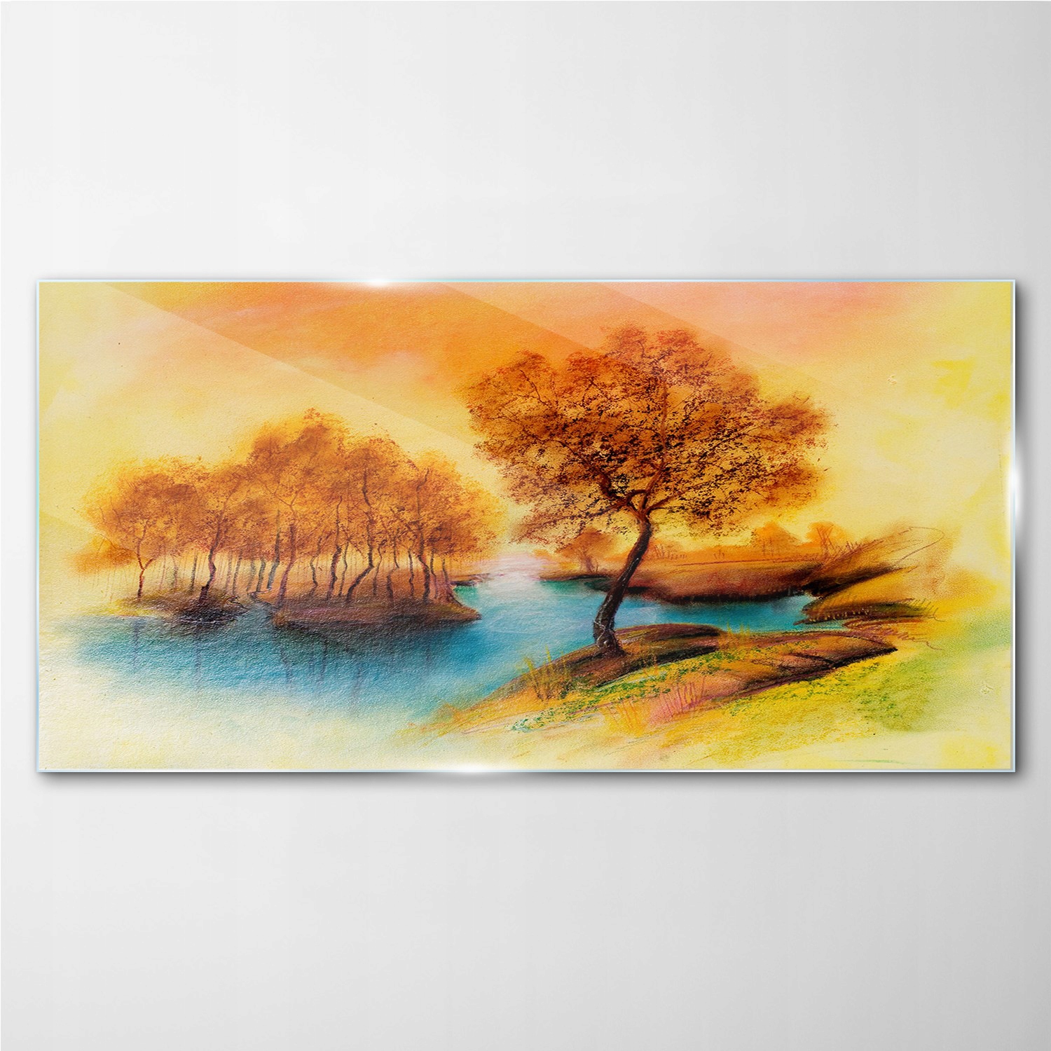 

Foto-obraz szklany Las jesień przyroda 140x70 cm