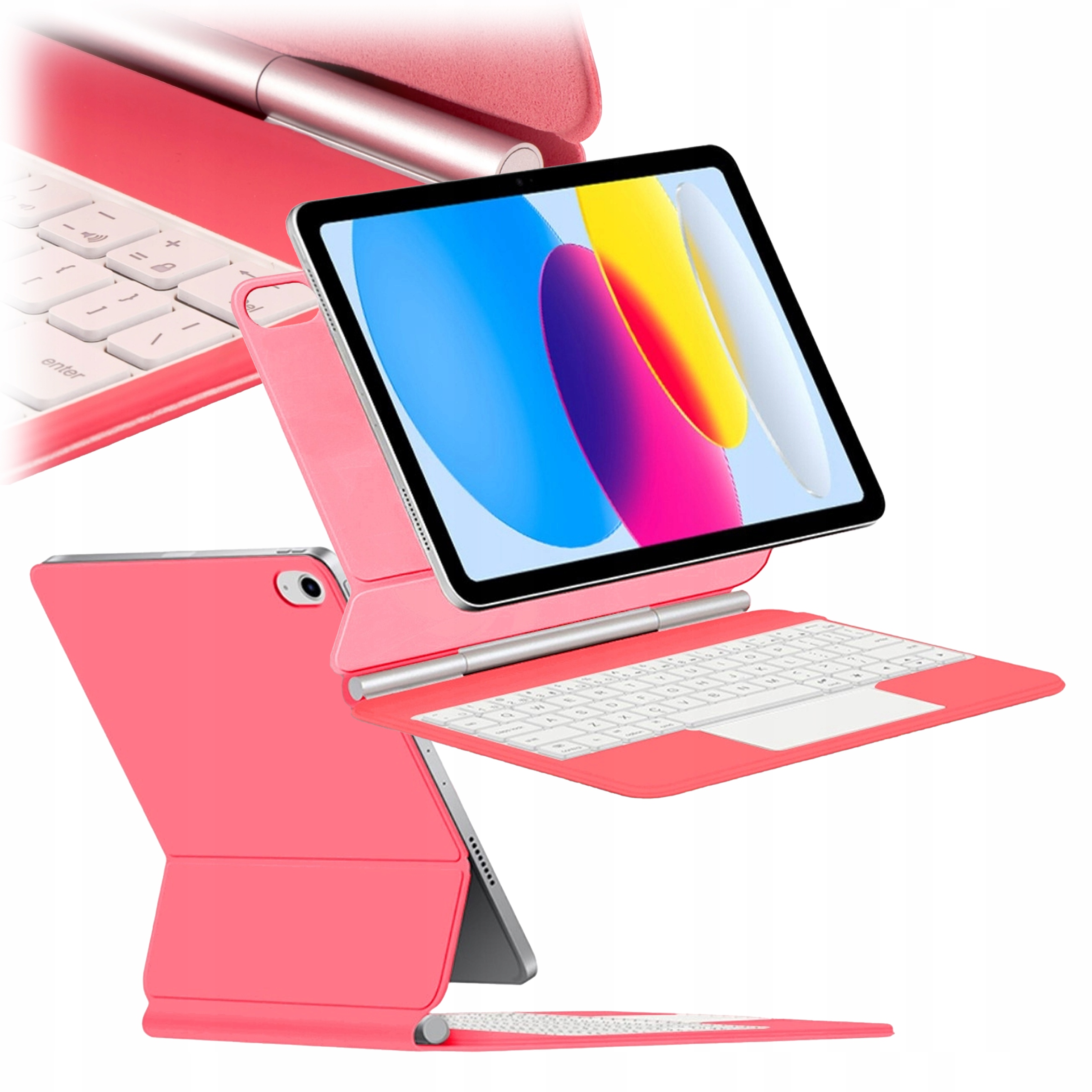 Pouzdro s Klávesnicí pro iPad 11 Gen 10.9 Touchpad Magnetické Pouzdro Bluetooth