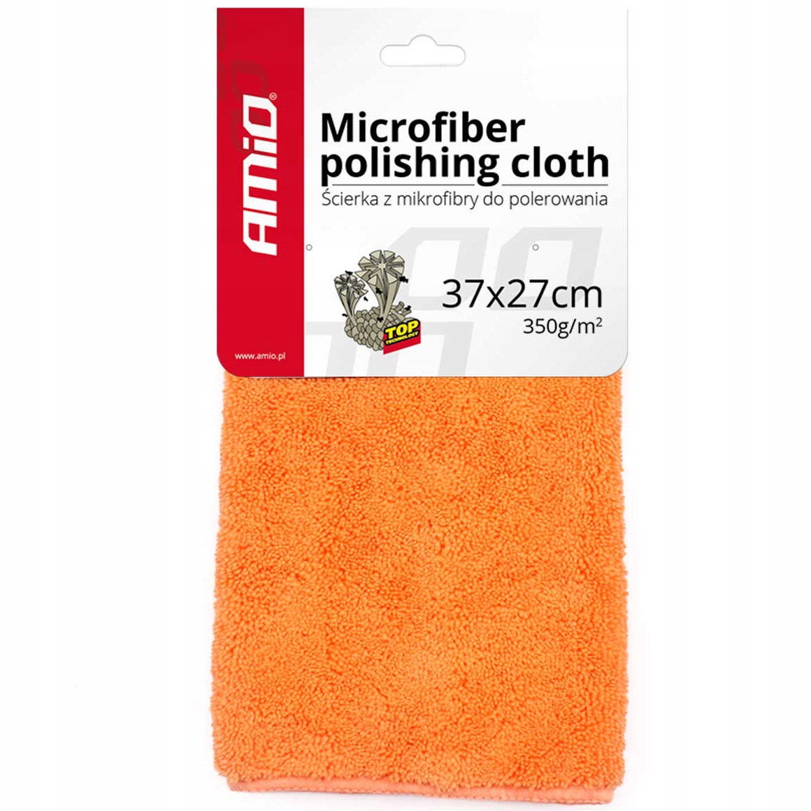ŚCIERKA Z MIKROFIBRA 37x27 bezsmugowa POLEROWANIE