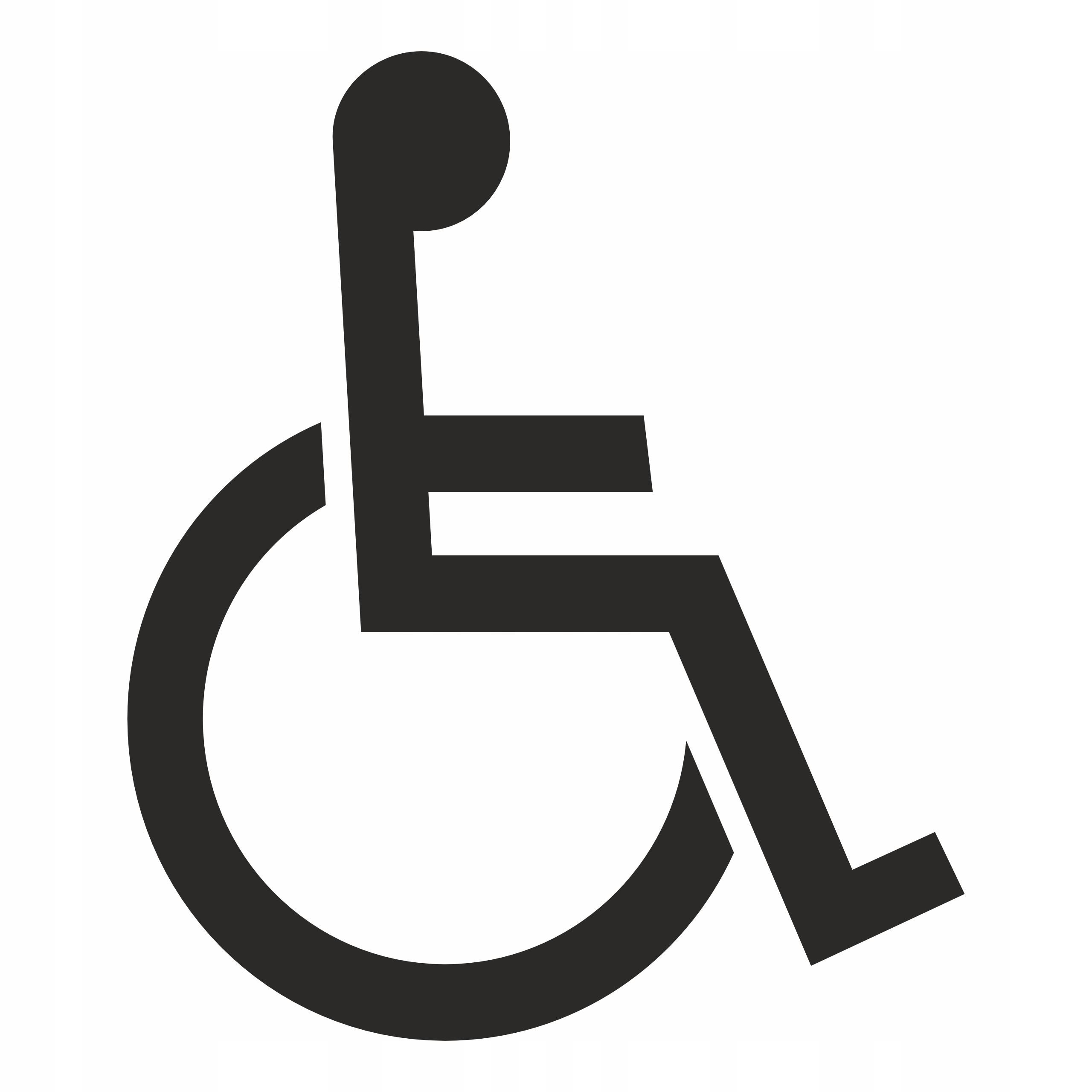 Szablon Malarski Inwalida Znak P-24 Miejsce dla Niepełnosprawnych 130x110cm