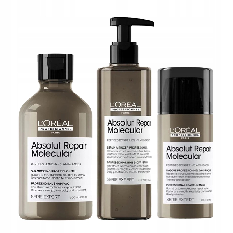 Loreal Absolut Repair Molecular šampon 300 ml maska 100 ml sérum 250 ml