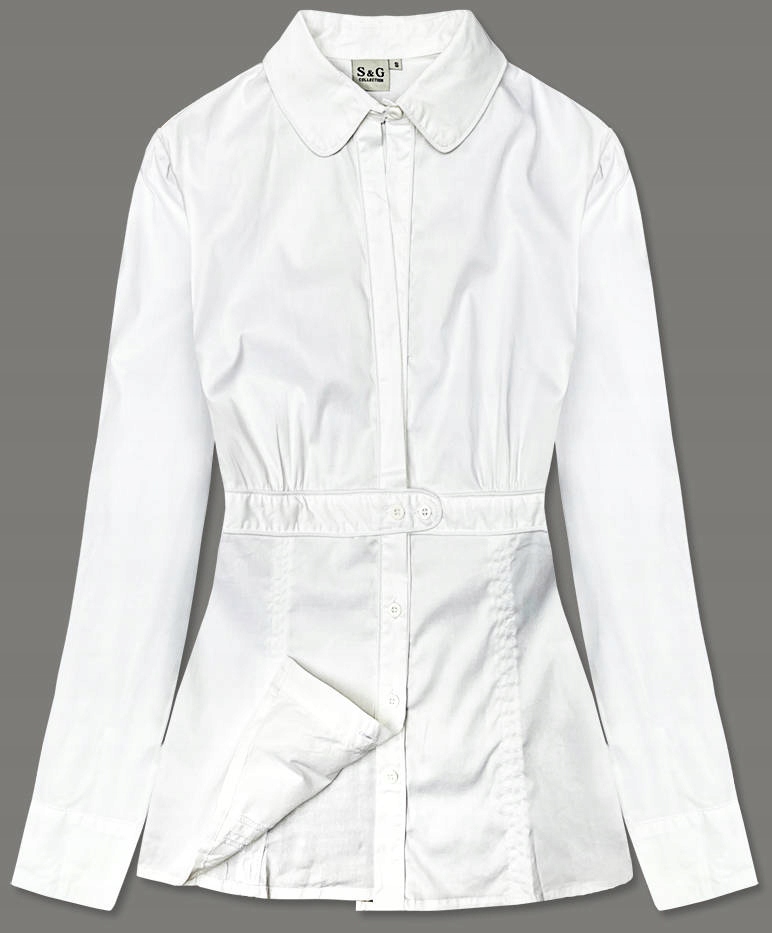 ELEGANCKA KOSZULA 8020 ZŁAMANY BIAŁY XXL (44) Płeć kobieta