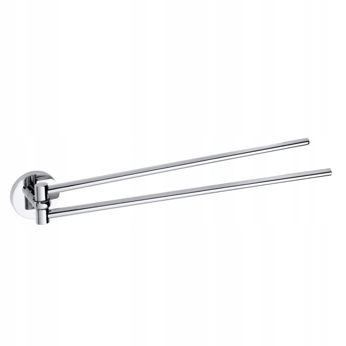 Sapho X-round dvojitý vešiak na uteráky 420 mm, chróm XR405